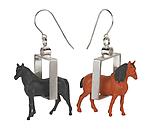 Horse Earrings by Kristin Lora (Silver Earrings)
