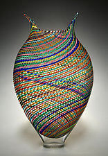 Multicolored Foglio by David Patchen (Art Glass Sculpture)