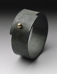 Steel Snap Ring by Peg Fetter (Gold & Steel Ring)