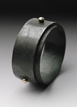 Steel Snap Ring by Peg Fetter (Gold & Steel Ring)