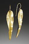 Long Leaf Earring by Peg Fetter (Gold & Silver Earrings)