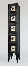 Raven Tower by Kevin Irvin (Wood Cabinet)