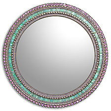 Seafoam Purple by Angie Heinrich (Mosaic Mirror)