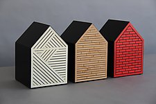 The Three Little Pigs (Architecture 101) by Kevin Irvin (Wood Wall Sculpture)