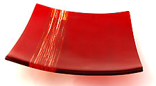 Nightingale Platter by Sarinda Jones (Art Glass Platter)