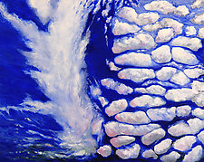 Mackerel Sky and Mare's Tail Cloud by Judy Hawkins (Oil Painting)