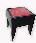 Maze Stool/Table by Kevin Irvin (Wood Side Table)