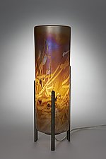 Miro Tricil Lamp by Joel and Candace Bless (Art Glass Table Lamp)
