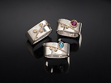Blossom Rings by Chi Cheng Lee (Gold, Silver, & Stone Ring)