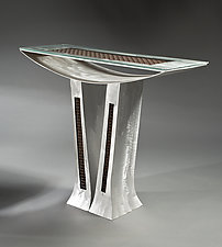 Curved Space by Jeffrey Brown (Metal Console Table)