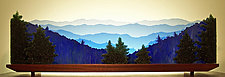 The Great Smoky Mountains by Bernie Huebner and Lucie Boucher (Art Glass Sculpture)