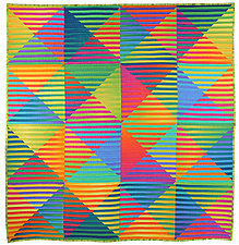 Secret Note Square by Kent Williams (Fiber Wall Hanging)
