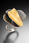 Curly Bark Ring by Lori Gottlieb (Gold & Silver Ring)