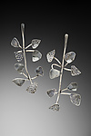 Sterling Silver Seaweed Earrings by Lori Gottlieb (Silver Earrings)