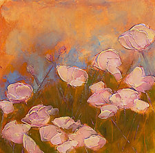 Pink Poppy Field by Denise Souza Finney (Acrylic Painting)