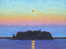 Moon Over Island II by Suzanne Siegel (Pigment Print)