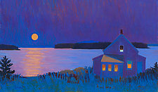 Moonrise, Stonington I by Suzanne Siegel (Giclee Print)