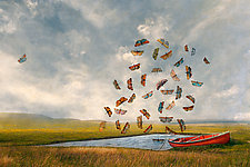 RedCanoe by Patricia Barry Levy (Giclee Print)
