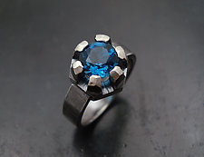 Fortress Ring with Topaz by Tavia Brown (Silver & Stone Ring)