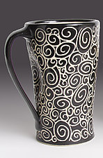 Doodle Mug by Jennifer Falter (Ceramic Mug)