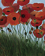 Poppies by Sarah Samuelson (Giclee Print)
