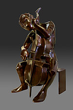 Ode to Johann Sebastian Bach by Dina Angel-Wing (Bronze Sculpture)