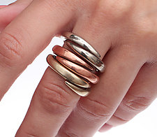 Overlapping Bands by Dennis Higgins (Metal Rings)