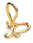 Large Swirl Earrings by Shana Kroiz (Gold Earrings)