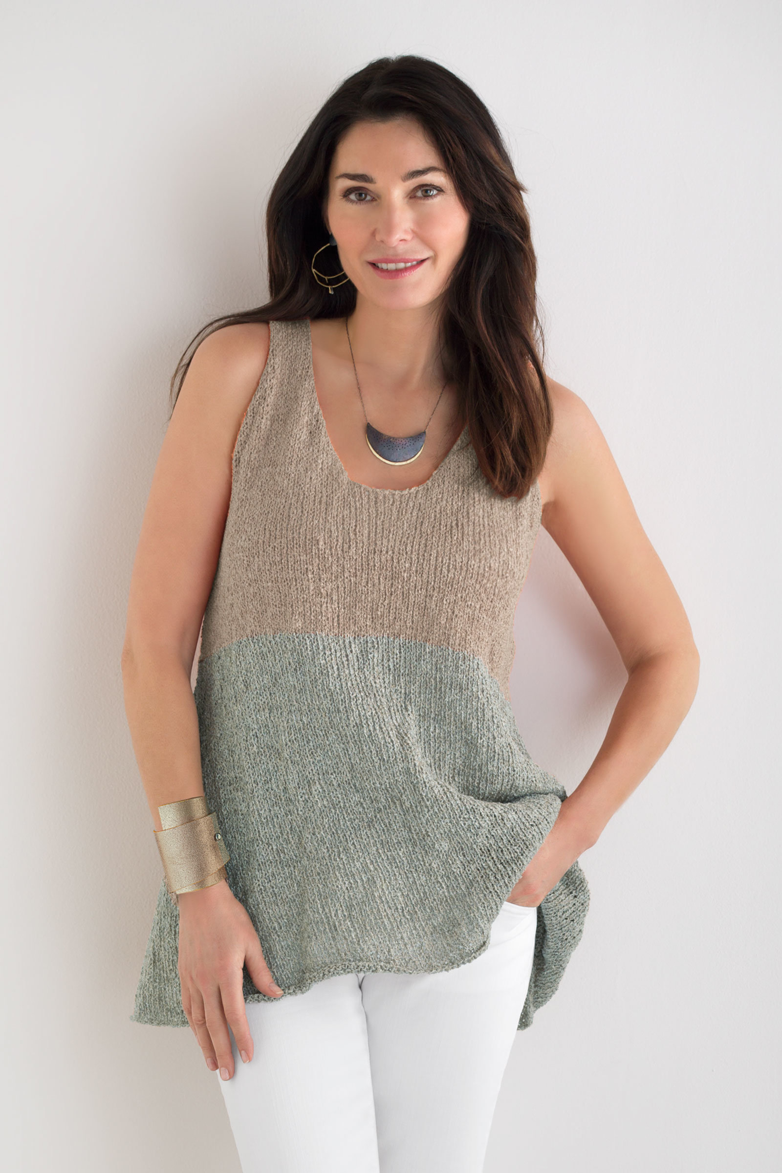 Abstract Tank by Amy Brill Sweaters (Knit Tank) | Artful Home