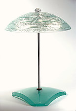 Water Series Bowl Table Lamp by George Scott (Art Glass Table Lamp)