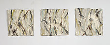Sophisticated White by Kristi Sloniger (Ceramic Wall Sculpture)