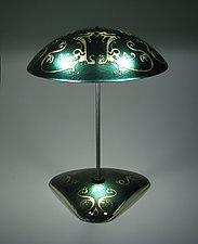 Dauphine Table Lamp by George Scott (Art Glass Table Lamp)