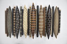 Domestic Markings 23 by Kelly Jean Ohl (Ceramic Wall Sculpture)
