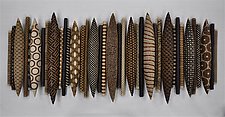 37-Piece Domestic Markings by Kelly Jean Ohl (Ceramic Wall Sculpture)