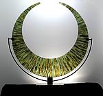 Banded Crescent by George Scott (Art Glass Sculpture)