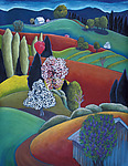 Lilac Farm by Jane Aukshunas (Giclee Print)