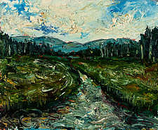 Schroon Marsh Adirondacks 7o1 by Jonathan Herbert (Oil Painting)