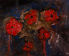 Mediterranean Poppies by Jonathan Herbert (Oil Painting)