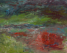 Montauk Lake in the Fog by Jonathan Herbert (Oil Painting)