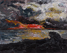 Siesta Key Sunset by Jonathan Herbert (Oil Painting)