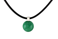 Jade Silver Bail Pendant by Claudia Endler (Silver & Stone Necklace)