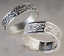 Tree Rings by Connie Ulrich (Silver Wedding Band)