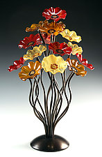 Breckenridge Tree by Scott Johnson and Shawn Johnson (Art Glass Sculpture)