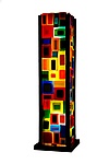 Carnival Table Lamp by Helen Rudy (Art Glass Table Lamp)