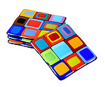 Carnival Coasters by Helen Rudy (Art Glass Coasters)
