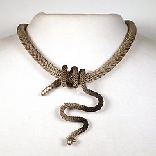 Snake Wrap Necklace by Sarah Cavender (Metal Necklace)