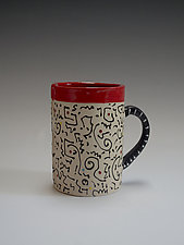 Patterned Mugs by Vaughan Nelson (Ceramic Mug)