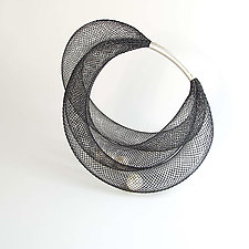 Pearls in Net Bracelet by Dagmara Costello (Nylon & Pearl Bracelet)
