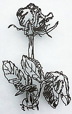 Rose by Paul Arsenault (Metal Wall Sculpture)