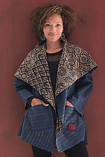 Ajrakh Circular Jacket by Mieko Mintz (Woven Jacket)